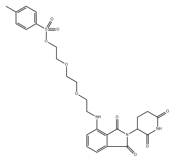 泊马度胺-氨基-三聚乙二醇-对甲苯磺酰酯,2545963-11-7,结构式
