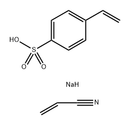 丙烯腈钠与对苯乙烯磺酸的共聚物,25464-57-7,结构式