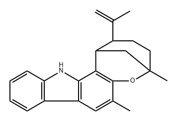 Cyclomahanimbine Struktur