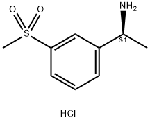 Benzenemethanamine, α-methyl-3-(methylsulfonyl)-, hydrochloride (1:1), (αS)- 化学構造式