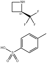 (R)-2-(三氟甲基)氮杂环丁烷甲苯磺酸盐 结构式