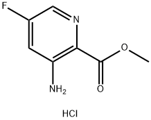 3-Amino-5-fluoro-pyridine-2-carboxylic acid methyl ester dihydrochloride, 2555249-82-4, 结构式