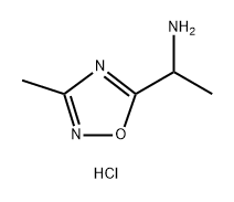 1,2,4-Oxadiazole-5-methanamine, α,3-dimethyl-, hydrochloride (1:2) 化学構造式