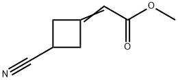 Methyl 2-(3-cyanocyclobutylidene)acetate Struktur