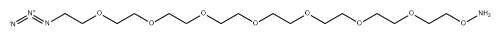 Aminooxy-PEG7-azide Structure