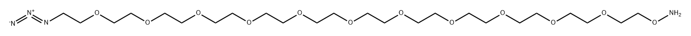 Aminooxy-PEG11-azide Structure