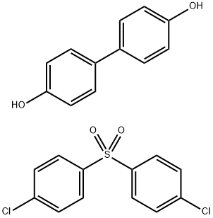 (1,1-联苯基)-4,4'-二醇与1,1'-磺酰双(4-氯苯)的聚合物,25608-64-4,结构式