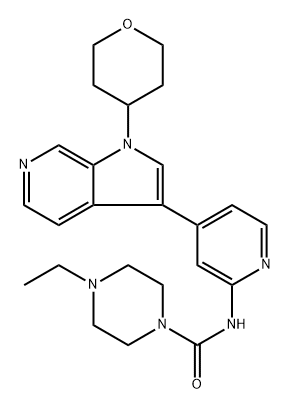 2561414-56-8 4-乙基-N-(4-(1-(四氢-2H-吡喃-4-基)-1H-吡咯并[2,3-C]吡啶-3-基)吡啶-2-基)哌嗪-1-甲酰胺
