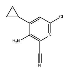 3-amino-6-chloro-4-cyclopropylpicolinonitrile Structure