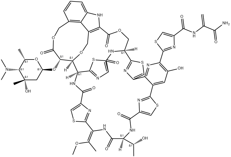 诺卡噻唑菌素, 256230-46-3, 结构式