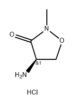 3-Isoxazolidinone, 4-amino-2-methyl-, hydrochloride (1:1), (4R)- 化学構造式