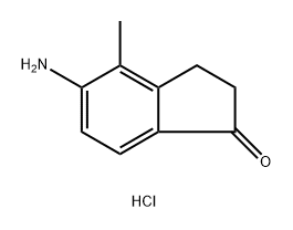 5-氨基-4-甲基-2,3-二氢-1H-茚-1-酮盐酸盐, 2563598-63-8, 结构式
