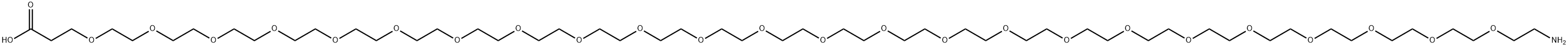 氨基-二十四聚乙二醇-羧酸 结构式