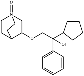 Benzenemethanol, α-cyclopentyl-α-[[(1-oxido-1-azabicyclo[2.2.2]oct-3-yl)oxy]methyl]- Struktur