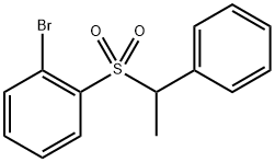1-bromo-2-((1-phenylethyl)sulfonyl)benzene Struktur