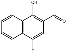 4-fluoro-1-hydroxy-2-naphthaldehyde 结构式