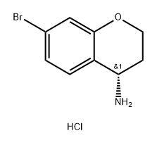 2H-1-Benzopyran-4-amine, 7-bromo-3,4-dihydro-, hydrochloride (1:1), (4S)-|(S)-7-溴苯并二氢吡喃-4-胺盐酸盐