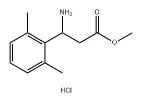 Benzenepropanoic acid, β-amino-2,6-dimethyl-, methyl ester, hydrochloride (1:1) Struktur