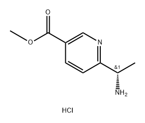 (S)-6-(1-氨基乙基)烟酸甲酯二盐酸盐, 2566172-09-4, 结构式