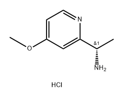 (S)-1-(4-甲氧基吡啶-2-基)乙胺二盐酸盐,2566633-11-0,结构式