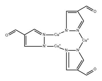 Copper, tris[μ-(1H-pyrazole-4-carboxaldehydato-κN1:κN2)]tri-, cyclo Structure