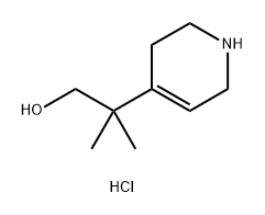 2-Methyl-2-(1,2,3,6-tetrahydro-pyridin-4-yl)-propan-1-ol hydrochloride,2567031-33-6,结构式