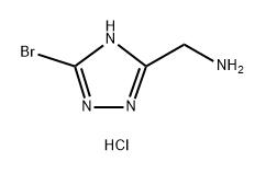 (5-溴-1H-1,2,4-三唑-3-基)甲胺盐酸盐,2567502-93-4,结构式