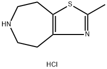 4H-Thiazolo[4,5-d]azepine, 5,6,7,8-tetrahydro-2-methyl-, hydrochloride (1:2) Struktur