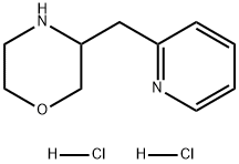 Morpholine, 3-(2-pyridinylmethyl)-, hydrochloride (1:2) Struktur