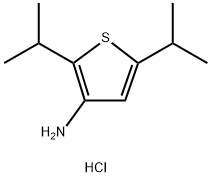 2,5-Diisopropylthiophen-3-amine hydrochloride Struktur