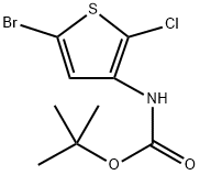 tert-Butyl (5-bromo-2-chlorothiophen-3-yl)carbamate Structure