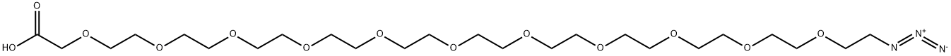 Azido-PEG11-CH2COOH Struktur