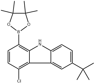 6-(叔丁基)-4-氯-9H-咔唑-1-硼酸频哪醇酯, 2567994-26-5, 结构式