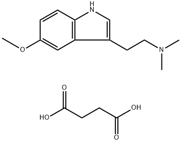 Butanedioic acid, compd. with 5-methoxy-N,N-dimethyl-1H-indole-3-ethanamine (1:1) Struktur