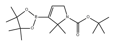 tert-Butyl 2,2-dimethyl-3-(4,4,5,5-tetramethyl-1,3,2-dioxaborolan-2-yl)-2,5-dihydro-1H-pyrrole-1-carboxylate Structure