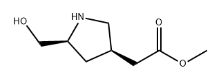 2568936-69-4 methyl 2-((3R,5S)-5-(hydroxymethyl)pyrrolidin-3-yl)acetate