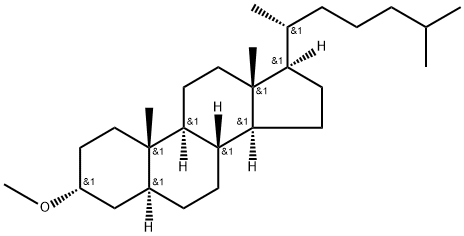 3α-メトキシ-5α-コレスタン 化学構造式