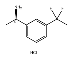 (R)-1-(3-(1,1-二氟乙基)苯基)乙烷-1-胺盐酸盐,2569698-48-0,结构式