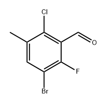 3-Bromo-6-chloro-2-fluoro-5-methylbenzaldehyde Structure