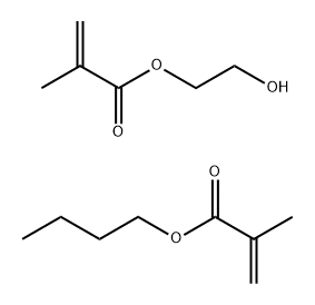 Butyl 2-methyl-2-propenoate polymer with 2-hydroxyethyl 2-methyl-2-propenoate 化学構造式