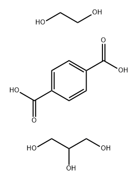 1,4-Benzenedicarboxylic acid, polymer with 1,2-ethanediol and 1,2,3-propanetiol Structure