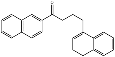 4-(3,4-dihydronaphthalen-1-yl)-1-(naphthalen-2-yl)butan-1-one Struktur