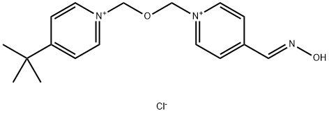 Pyridinium, 4-(1,1-dimethylethyl)-1-[[[4-[(hydroxyimino)methyl]pyridinio]methoxy]methyl]-, dichloride (9CI) Struktur