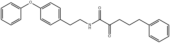 Benzenepentanamide, α-oxo-N-[2-(4-phenoxyphenyl)ethyl]-,2571585-09-4,结构式