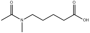 5-(N-甲基乙酰氨基)戊酸, 25726-29-8, 结构式