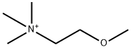 Ethanaminium, 2-methoxy-N,N,N-trimethyl- Structure