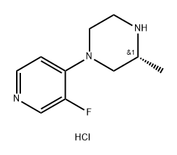 (R)-1-(3-Fluoropyridin-4-yl)-3-methylpiperazine hydrochloride Structure