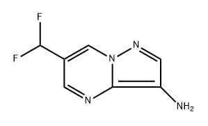 6-(Difluoromethyl)pyrazolo[1,5-a]pyrimidin-3-amine Structure