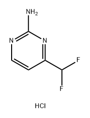 4-(Difluoromethyl)pyrimidin-2-amine hydrochloride Struktur