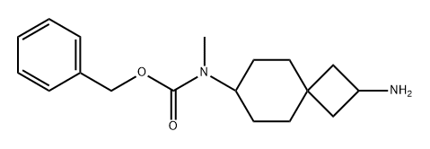 Benzyl (2-aminospiro[3.5]nonan-7-yl)(methyl)carbamate Struktur